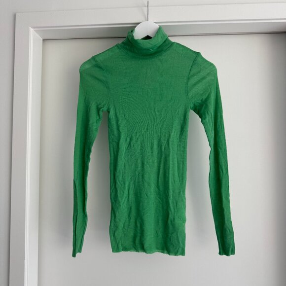COS - Sheer Green Turtleneck - Picture 2 of 4